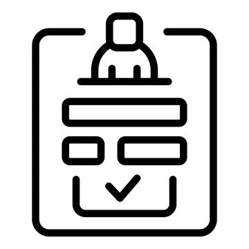 Account form icon outline vector. Web page 스톡 일러스트