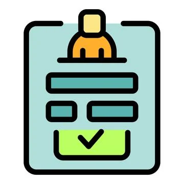 Account form icon vector flat Illustrazione stock