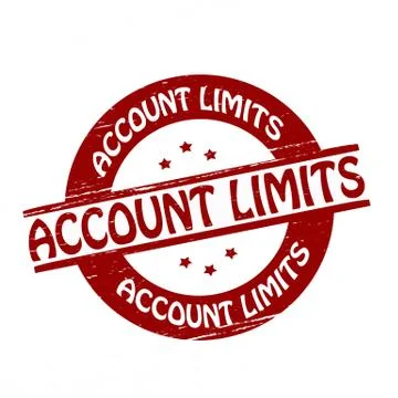 Account limits Stock Illustration