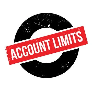 Account Limits rubber stamp Illustrazione stock