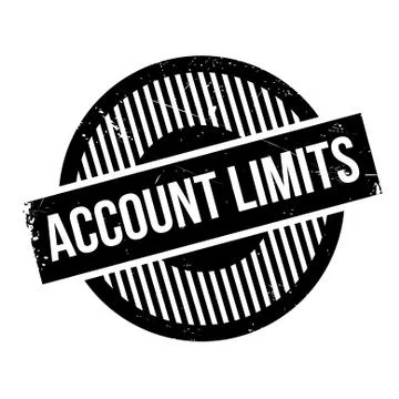 Account Limits rubber stamp Stock Illustration