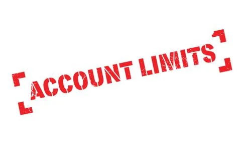 Account Limits rubber stamp Illustrazione stock