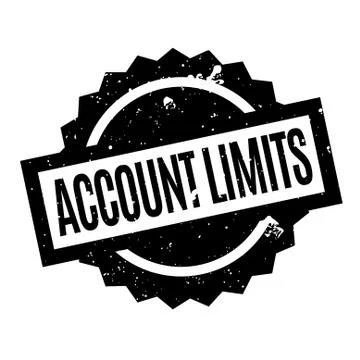 Account Limits rubber stamp Stock Illustration