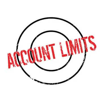 Account Limits rubber stamp Illustrazione stock