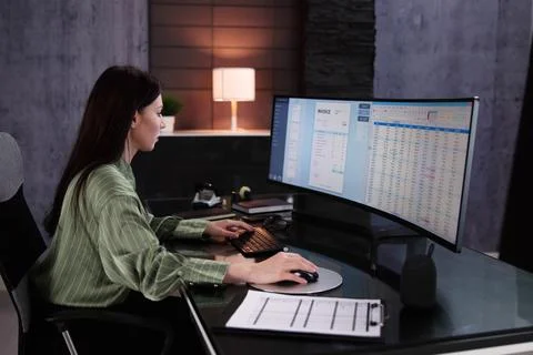 Account Manager In Office Coding Medical Foto stock
