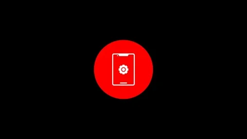Account mobile icon  setting icon isolated animation Stock Footage 311521917