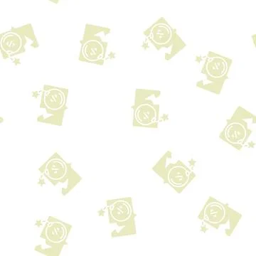 Account or program hacking glyph seamless pattern Illustrazione stock