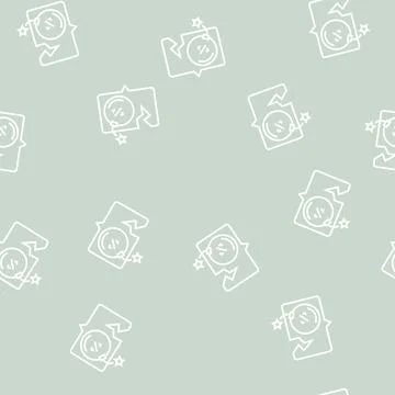 Account or program hacking line seamless pattern Illustrazione stock