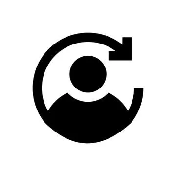Account pixel perfect icon Illustrazione stock