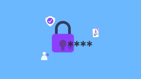 Account Security Conceptual 3D Animation. Stock Footage 294555313