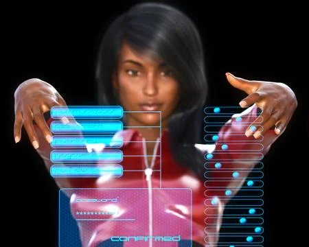 Account security Stock Illustration