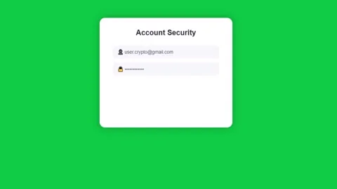 Account security login interface mockup showing username, password, and a 6.. Stock Footage 343506375