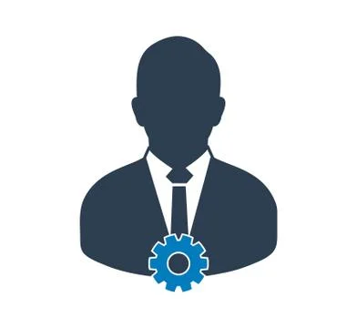 Account Settings Icon. Flat style vector EPS. Stock Illustration