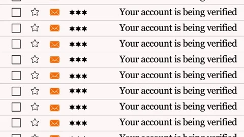 Account Verification Alert with Mail Icon on Tech Background Stock Footage 325558208