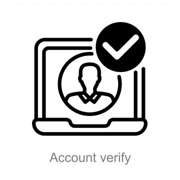 Account verify Stock Illustration