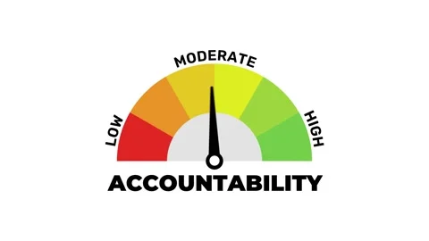Accountability Gauge Animation Performance Meter Indicator Vídeo Stock 334933644