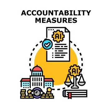 Accountability measures for artificial intelligence governance and ethics Stock Illustration