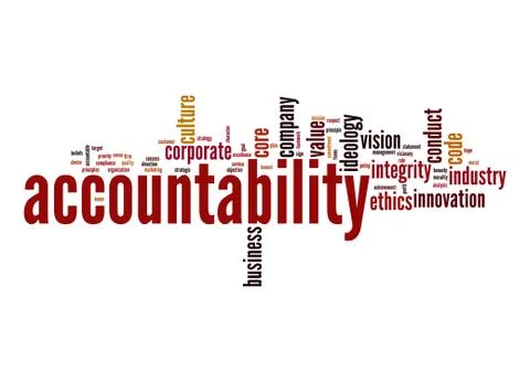 Accountability word cloud Stock Illustration