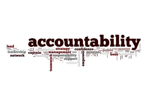 Accountability word cloud Stock Illustration