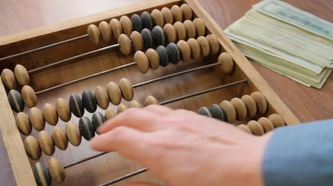 Accountant with abacus Stock Footage 60767499
