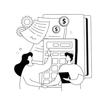 Accountant appointment abstract concept vector illustration. Stock Illustration