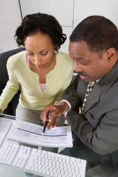 Accountant with Client Stock Photos