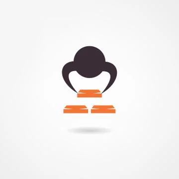 Accountant icon Stock Illustration