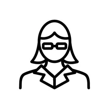 Accountant icon vector. Isolated contour symbol illustration イラスト素材