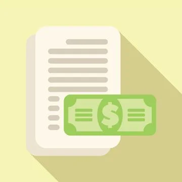Accountant managing invoice document with banknote for financial audit 스톡 일러스트