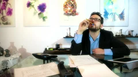 Accountant resolves financial problems Stock-Footage 22248358