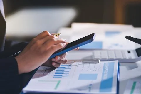 Accountants processing financial documents and taxes, managing corporate fi.. 스톡 사진