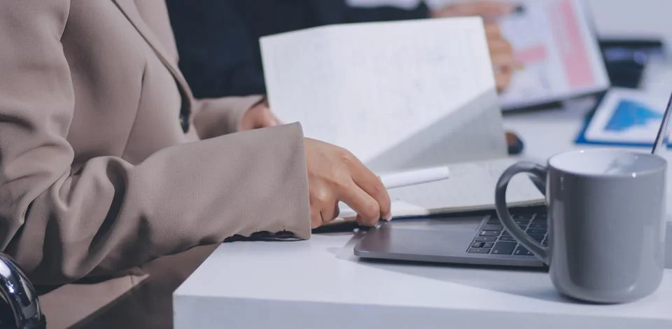 Accountants processing financial documents and taxes, managing corporate fi.. 写真素材