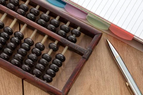Accounting abacus Stock Photos