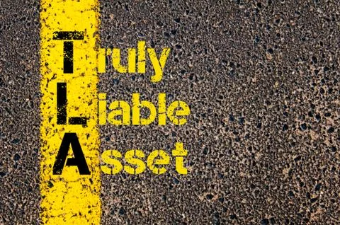 Accounting Business Acronym TLA Truly Liable Asset Stock Photos