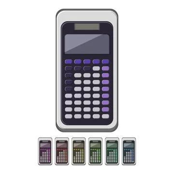 Accounting calculator device cartoon vector graphic 스톡 일러스트