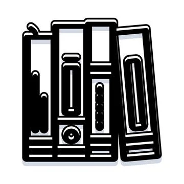Accounting folders representing document organization and storage system Stock Illustration