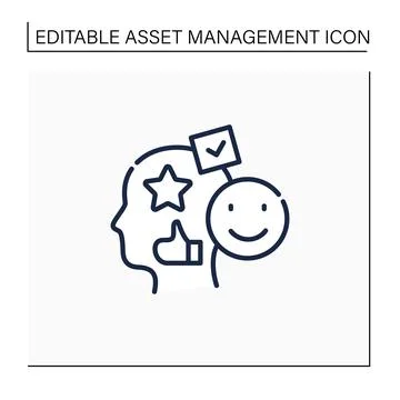 Accounting goodwill line icon イラスト素材