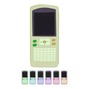 Accounting graphing calculator vector cartoon graphic Stock Illustration