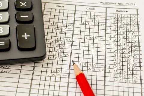 Accounting Ledger 库存照片