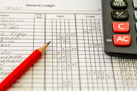 Accounting Ledger 库存照片