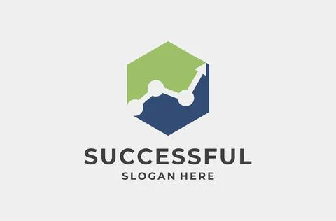 Accounting logo mark premium vector Stock Illustration