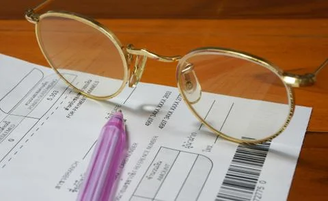 Accounting, payment Foto stock