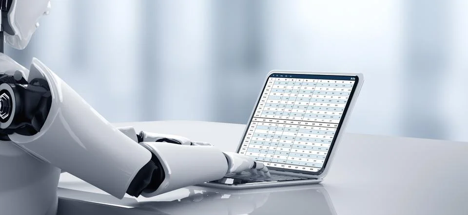 Accounting software on computer screen showing financial statement snugly Stock Illustration