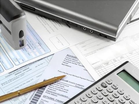 Accounting Table Stock Photos