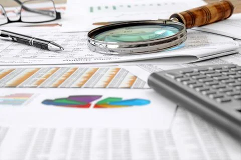 Accounting Table Stock Photos
