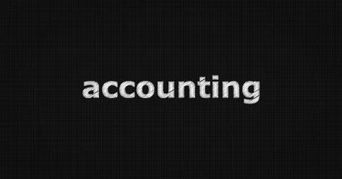 ACCOUNTING text on board Illustrazione stock