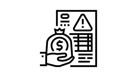 Accounts payable business process line icon animation Stock Footage 326127636