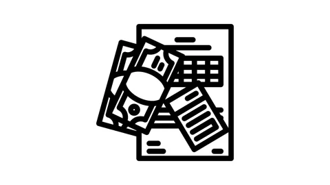 Accounts payable business process line icon animation Stock Footage 326755894