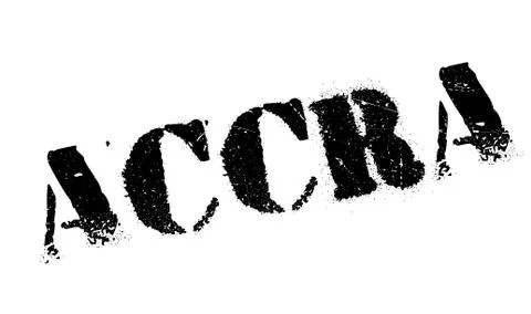 Accra stamp rubber grunge Stock Illustration