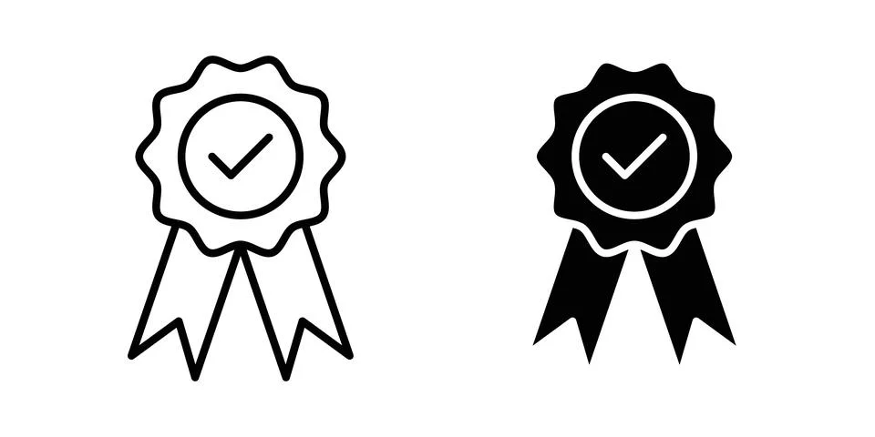 Accreditation icon vector symbol graphics Stock Illustration